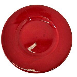 Waechterbach for Crate Barrel Red Red Round Serving Plate 13.25"D Made in Spain